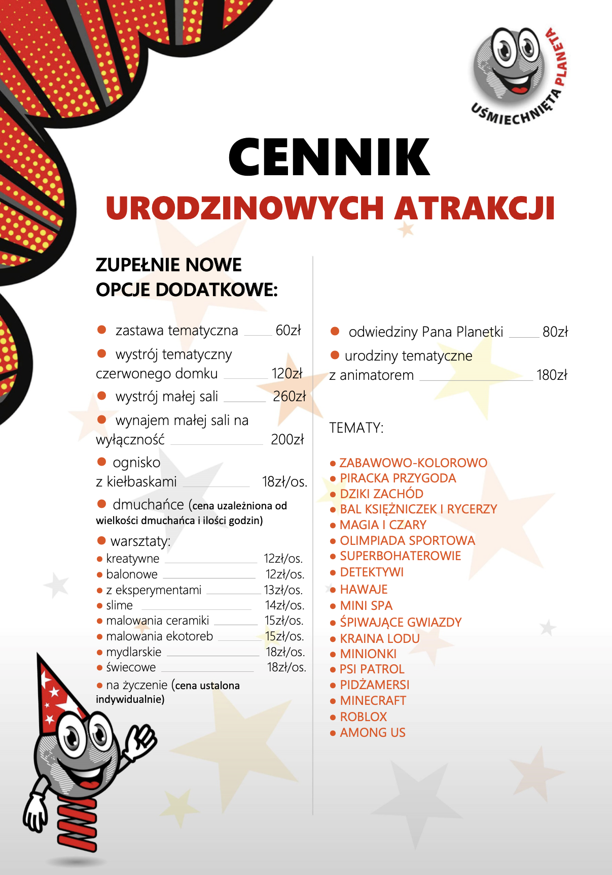 atrakcje urodzinowe 2022